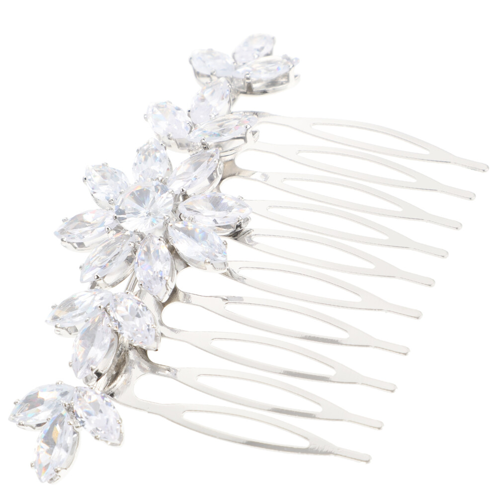 Wedding Hair Comb, Pettine Con Per Sposa-image