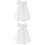 2 Pezzi Sposa Tulle Plissettato Accessorio 5