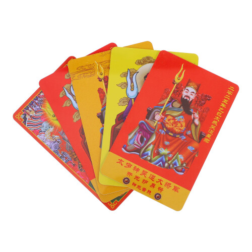 25 Pezzi Amuleto Carta Feng Shui Capodanno 1