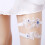 2 Pezzi Giarrettiere Sposa In Con Cristallo Per 4