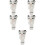 5Pz Braccialetti Slap Per Bambini Bianco Con Design 7