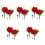 10 Pezzi Cravattini Nuziali Per E Sposa, Boutonniere Rosa 5