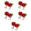 10 Pezzi Cravattini Nuziali Per E Sposa, Boutonniere Rosa 9