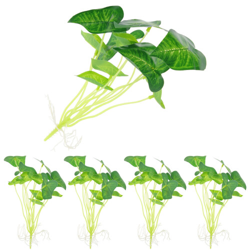 25 Unidades Planta Artificial Grama Aquática Para E