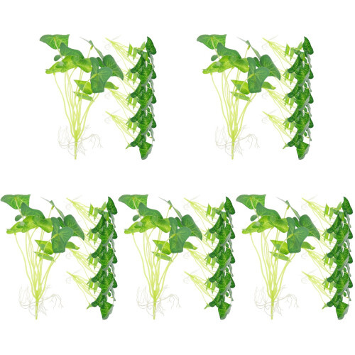 25 Unidades Planta Artificial Grama Aquática Para E 1