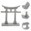 2 Unidades Torii Decoração Paisagem Aquática 4