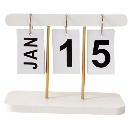 3Pcs Calendário De Calendário Virar Para