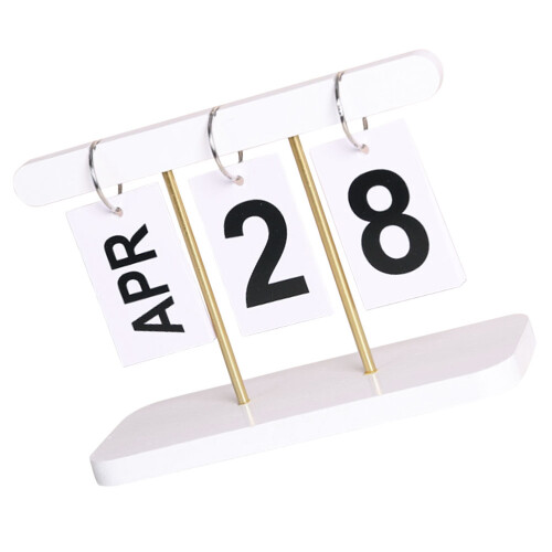 3Pcs Calendário De Calendário Virar Para 2