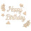 Conjunto De Enfeite De Happy Birthday Decoração 9