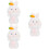 3Pcs Decoração De Bolo Com Animais Miniatura Para Cupcake 9