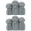 2Pcs Estátua Buda Escultura 7