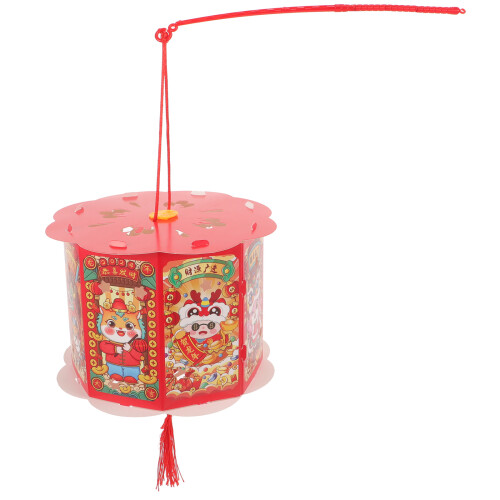 3Pcs Lanterna De Papel Estilo Chinês