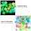 2 Pacotes De Coloridas Luminosas Para 10