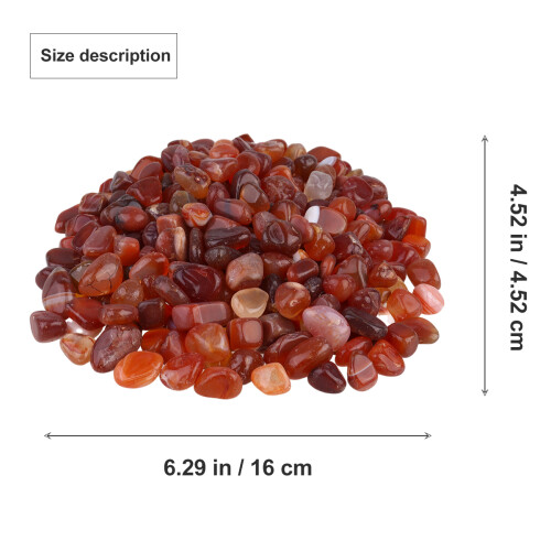 De 500G Decorativas Para (Seixos Vermelhos) 1