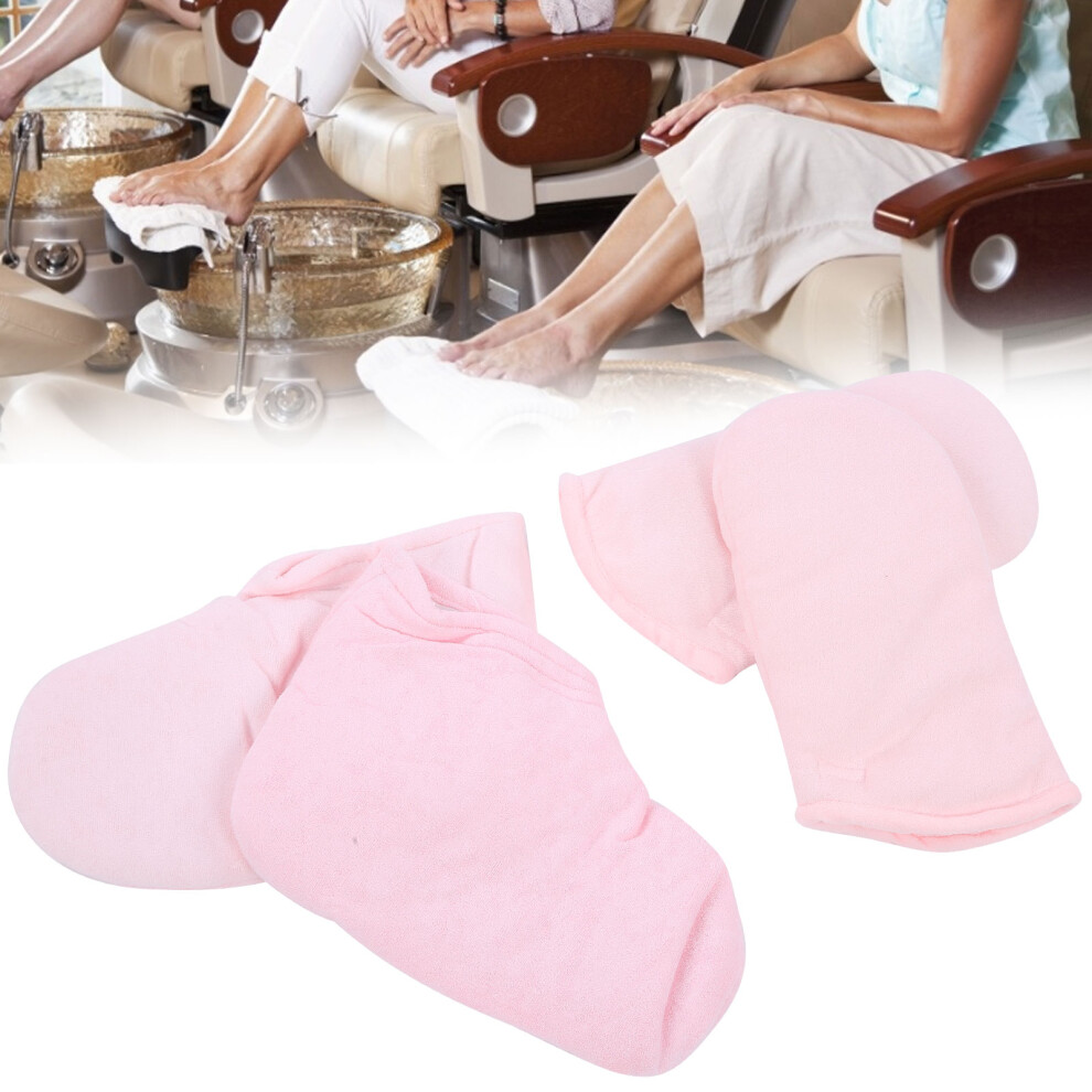 Pink Paraffin Wax Gloves & Foot Covers Set for Hand & Foot Spa Treatment