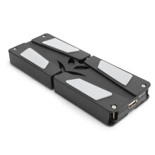 Faltbarer USB-Laptop-Kühlpad DR-2008D Schwarz ABS Kühlerständer