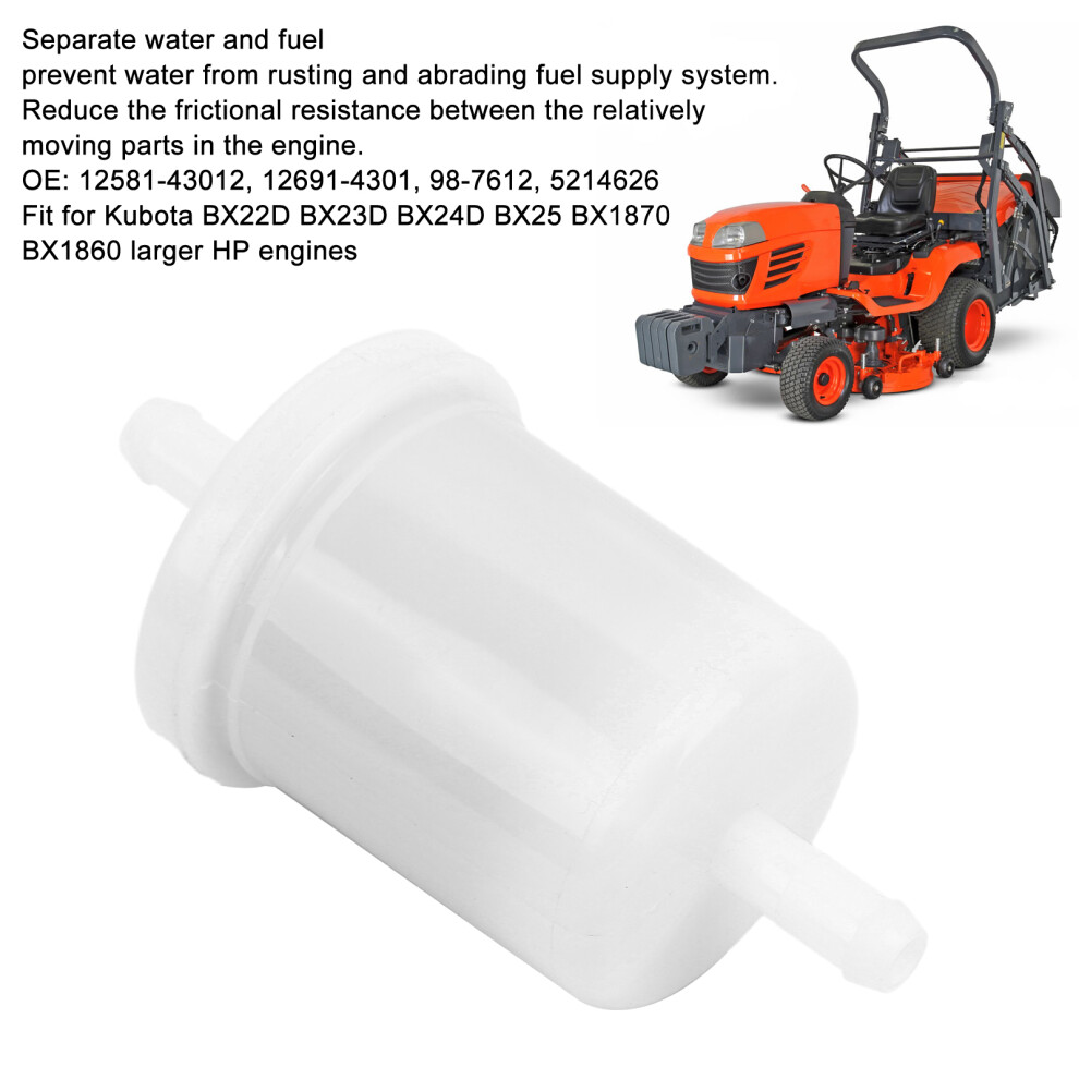 Reliable Fuel Filter For Kubota Bx Engines - Quick Install 4131359842259