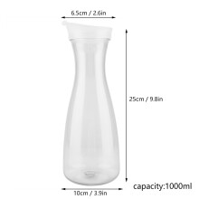 Acrylic 1000ml Clear Juice Water Jug with Lid Perfect for Home & Bar Use