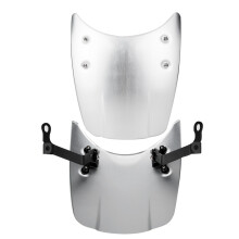 BMW R Nine T  Motorcycle Windshield Aluminum Touring Screen Silver