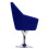 Mini 1:12 Blau Samtpuppenhaus Sessel - Elegantes Mini-Möbel 6