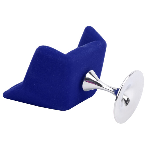 Mini 1:12 Blau Samtpuppenhaus Sessel - Elegantes Mini-Möbel 2