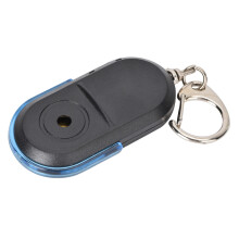Anti-Verlust Schlüssel Finder mit Pfeifen-Sound, LED-Licht, kabellos, Blau