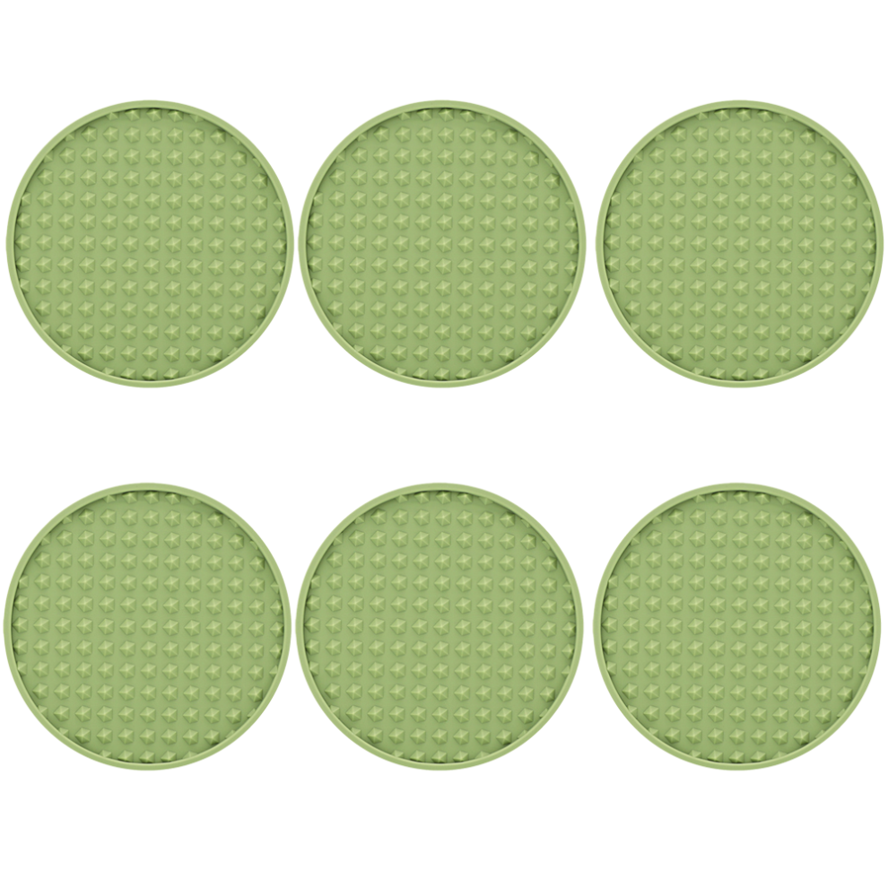 Heat Resistant Dishwasher Safe Mat, Anti-Slip Bottom Design Silicone Drink Coasters for Indoor Outdoor Use, Flexible Water-Resistant Tabletop Protecti-image-OPC-PMVZPRV-NEW