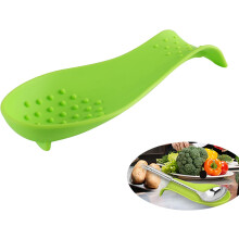 Repose-cuillère en silicone pliable, support résistant à la chaleur pour cuillères et louches