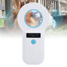 Portable OLED Pet Tag Scanner W90B 134.2kHz Dog Cat Label Reader White