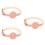 3Pièces Colliers Décoratifs Chat Rose Confortables En PU Avec 7