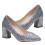 1 Paire De Chaussures Talons Carrés Pour 2