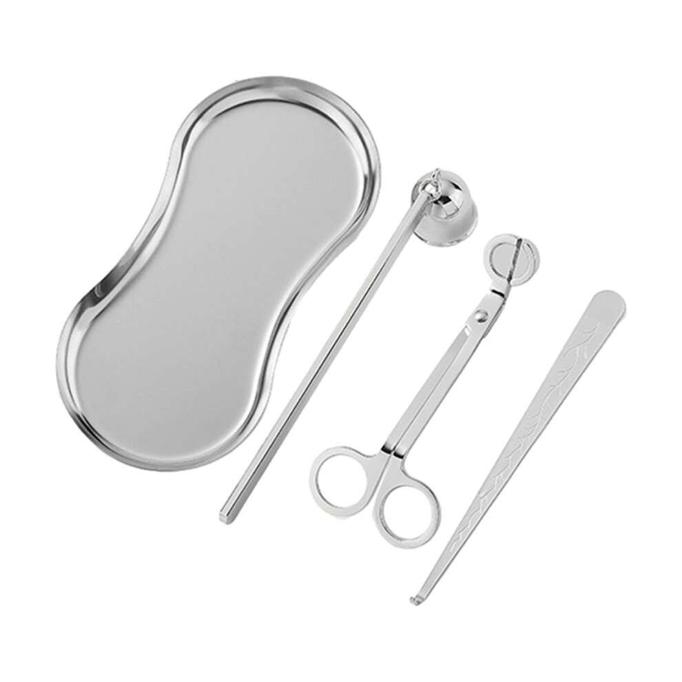 4piece Deluxe Candle Accessory Set Stainless Steel Wick Cutter Snuffer-image-OPC-PMW26PF-NEW