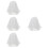 4Pièces Voile Court Perlée Élégant Accessoire Tête 7