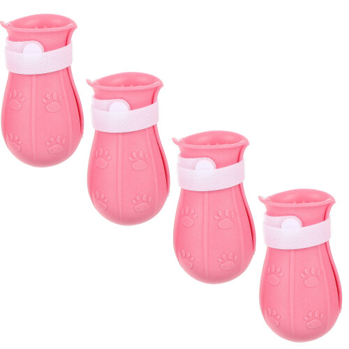 4 Pièces Bottes Pour Chat Anti-Griffures Ajustables