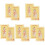 10 Pièces Carte Du En Laiton Style Chinois 4