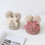 Cappello A Per Con E All'uncinetto Beige 8