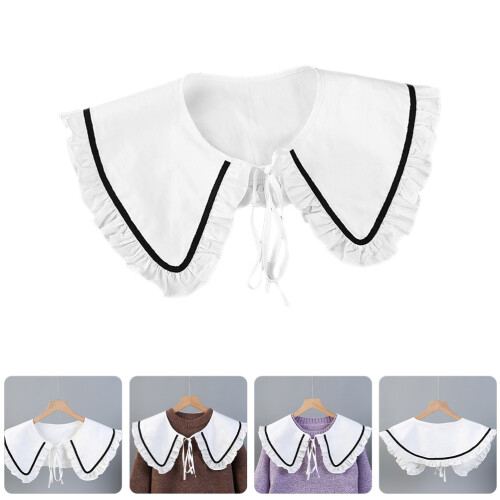 Collo Finto Donna Rimovibile Per Blusa Camicetta 1