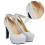 1 Paio Scarpe Sposa Con Alto Per 3