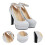 1 Paio Scarpe Sposa Con Alto Per 5