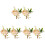6 Pezzi Boutonniere Sposa per Festa 4