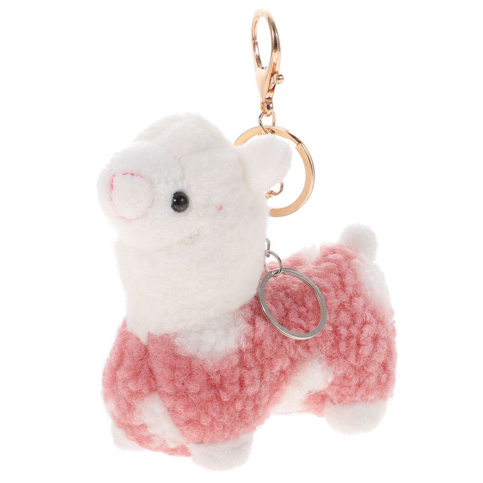 2 Pezzi Alpaca Portachiavi Ciondolo Portaborse-image