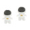 2Pz Cuscino Morbido Decorativo Bianco 4