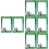 8Pz Party Handheld Calcio Festa Multicolor Alta 6