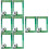 8Pz Party Handheld Calcio Festa Multicolor Alta 7