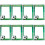 8Pz Party Handheld Calcio Festa Multicolor Alta 5