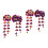 4Pz Clip Viola Con Fan E Stile 5