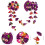 4Pz Clip Viola Con Fan E Stile 9