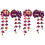 4Pz Clip Viola Con Fan E Stile 3