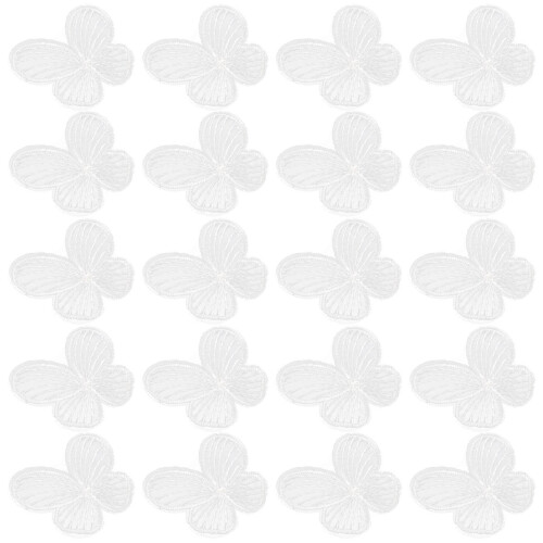 80Pz Farfalle Decorazioni Ricamate Per E
