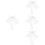 4Pz Copricapo Sposa Bianco Decorazione 6